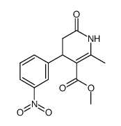 METHYL 2-METHYL-4-(3-NITROPHENYL)-6-OXO-1,4,5,6-TETRAHYDRO-3-PYRIDINECARBOXYLATE Structure