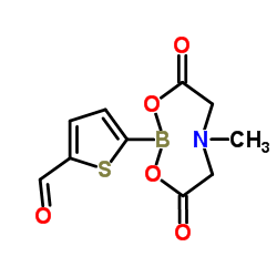 5-甲酰-2-噻吩硼酸甲基亚氨基二乙酸酯结构式