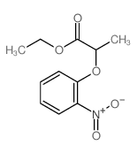 Propanoicacid, 2-(2-nitrophenoxy)-, ethyl ester结构式