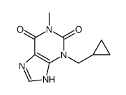 3-(cyclopropylmethyl)-1-methyl-7H-purine-2,6-dione Structure