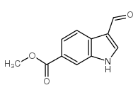 3-甲酰吲哚-6-羧酸甲酯结构式
