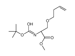 methyl (2S)-3-but-3-enoxy-2-[(2-methylpropan-2-yl)oxycarbonylamino]propanoate Structure