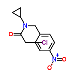 2-Chloro-N-cyclopropyl-N-(4-nitrobenzyl)acetamide结构式