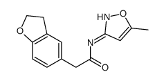 2-(2,3-二氢苯并呋喃-5-基)-N-(5-甲基异噁唑-3-基)乙酰胺图片