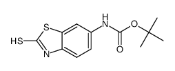 tert-butyl 2-mercaptobenzo[d]thiazol-6-ylcarbamate Structure