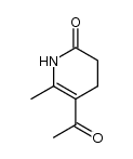 5-acetyl-6-methyl-1,2,3,4-tetrahydro-2-pyridinone结构式