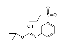 t-Butyl N-[3-(propane-1-sulfonyl)phenyl]carbamate Structure