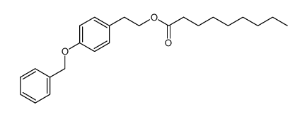 4-Benzyloxyphenylethyl octanoate结构式