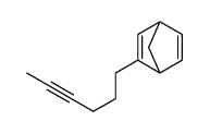 3-hex-4-ynylbicyclo[2.2.1]hepta-2,5-diene结构式
