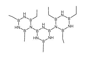 2,2'',4,4'',6,6',6''-heptaethyl-1,2':4',1''-ter(1,3,5,2,4,6-triazatriborinane) Structure