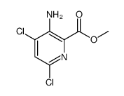 3-氨基-4,6-二氯吡啶甲酸甲酯结构式