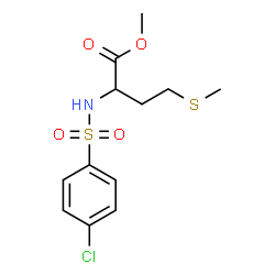 METHYL 2-([(4-CHLOROPHENYL)SULFONYL]AMINO)-4-(METHYLSULFANYL)BUTANOATE picture