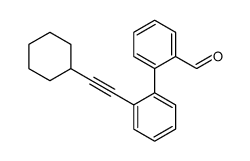 2-[2-(2-cyclohexylethynyl)phenyl]benzaldehyde Structure