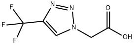 2-(4-(trifluoromethyl)-1h-1,2,3-triazol-1-yl)acetic acid Structure