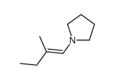 1-(2-Methyl-1-butenyl)pyrrolidine结构式