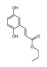 propyl 3-(2,5-dihydroxyphenyl)prop-2-enoate Structure