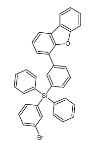 (3-bromophenyl)(3-(dibenzo[b,d]furan-4-yl)phenyl)diphenylsilane结构式
