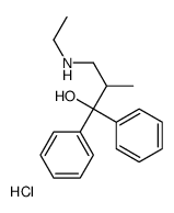 3-(ethylamino)-2-methyl-1,1-diphenylpropan-1-ol,hydrochloride Structure