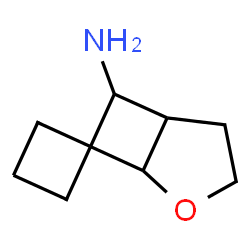 4-oxaspiro[bicyclo[3.2.0]heptane-6,1'-cyclobutane]-7-amine结构式