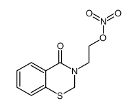 2-(4-oxo-2H-1,3-benzothiazin-3-yl)ethyl nitrate Structure