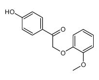 1-(4-hydroxyphenyl)-2-(2-methoxyphenoxy)ethanone Structure