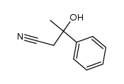 3-Hydroxy-3-phenylbutanenitrile结构式