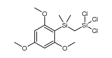 trichloro[[dimethyl(2,4,6-trimethoxyphenyl)silyl]methyl]silane结构式