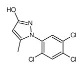 3-methyl-2-(2,4,5-trichlorophenyl)-1H-pyrazol-5-one Structure