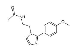 N-[2-[2-(p-methoxyphenyl)-pyrrol-1-yl]ethyl]acetamide Structure