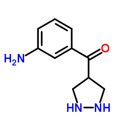 (3-Aminophenyl)(4-pyrazolidinyl)methanone结构式