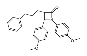 (3R,4R)-1,4-bis(4-methoxyphenyl)-3-(3-phenylpropyl)azetidin-2-one Structure