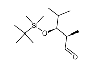 (2R,3S)-3-(tert-butyl-dimethyl-silanyloxy)-2,4-dimethyl-pentanal结构式