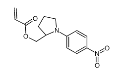 [(S)-()-1-(4-硝基苯基)-2-吡咯烷甲基]丙烯酸酯结构式