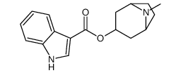 8-Methyl-8-azabicyclo[3.2.1]oct-3-yl 1H-indole-3-carboxylate结构式