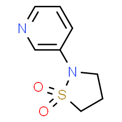 Pyridine,3-(1,1-dioxido-2-isothiazolidinyl)-(9CI) Structure