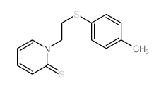 2(1H)-Pyridinethione,1-[2-[(4-methylphenyl)thio]ethyl]- Structure