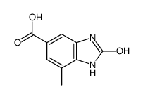1H-Benzimidazole-5-carboxylicacid,2,3-dihydro-7-methyl-2-oxo-(9CI) Structure