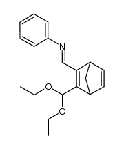 N-((3-(diethoxymethyl)bicyclo[2.2.1]hepta-2,5-dien-2-yl)methylene)aniline Structure