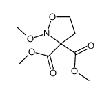 dimethyl 2-methoxy-1,2-oxazolidine-3,3-dicarboxylate Structure