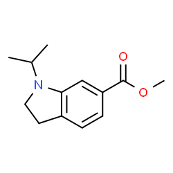 1-异丙基吲哚啉-6-羧酸甲酯结构式