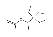 acetic acid-(1-triethylsilanyl-ethyl ester) Structure