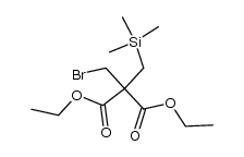 bromomethyl-trimethylsilanylmethyl-malonic acid diethyl ester结构式