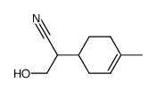 3-hydroxy-2-(4-methylcyclohex-3-en-1-yl)propanenitrile结构式