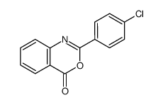 2-(p-Chlorophenyl)-4H-3,1-benzoxazin-4-one结构式