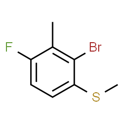 2-Bromo-4-fluoro-3-methyl-1-(methylthio)-benzene picture