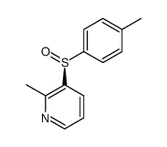 2-Methyl-3-((S)-toluene-4-sulfinyl)-pyridine Structure