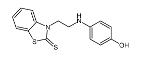 3-[2-(4-hydroxyanilino)ethyl]-1,3-benzothiazole-2-thione结构式