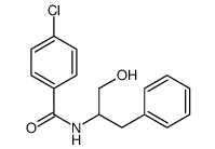 p-Chloro-N-(alpha-(hydroxymethyl)phenethyl)benzamide picture