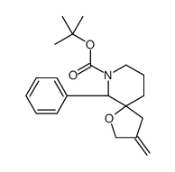 2-Methyl-2-propanyl (5R,6S)-3-methylene-6-phenyl-1-oxa-7-azaspiro [4.5]decane-7-carboxylate结构式