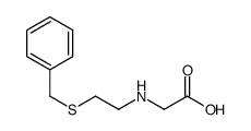 2-(2-benzylsulfanylethylamino)acetic acid结构式